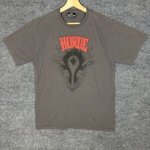 World of Warcraft Horde T Shirt JINX Mens M Gray Blizzard Entertainment Graphic